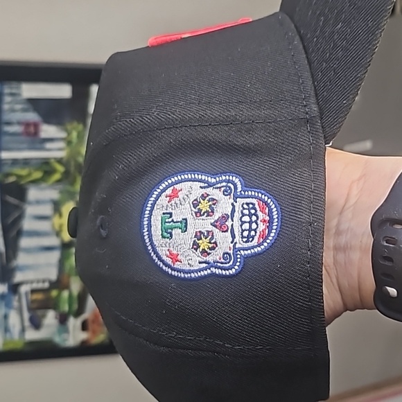 Limited Edition Texas Rangers A Frame Sugar Skull Snapback NWT - Picture 4 of 11